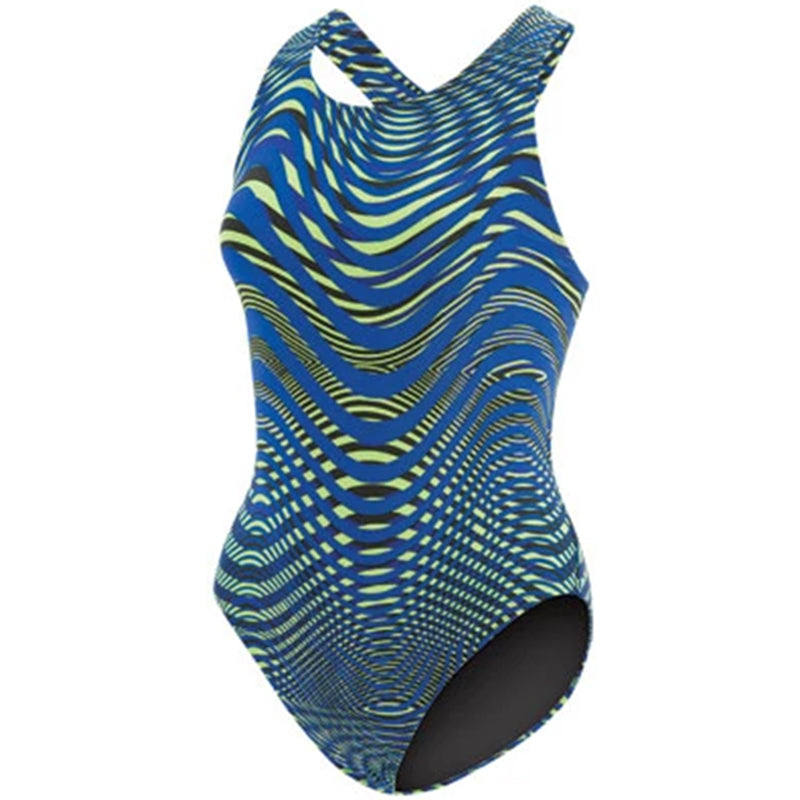 Dolfin - Poly Fusion Abyss Performance Back Swimsuit - Blue/Green
