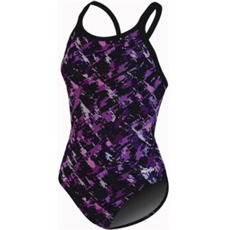 Dolfin - Chloroban Rondo DBX Back Swimsuit (Purple) - Aqua Swim Supplies