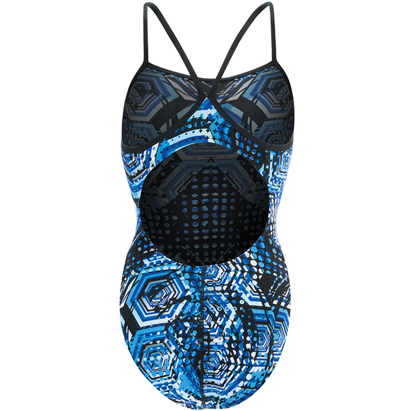 Dolfin - Reliance Hive V-Back Once Piece Swimsuit (Blue)