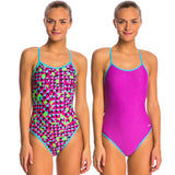 Dolfin - Element Reversible String Back One Piece Swimsuit