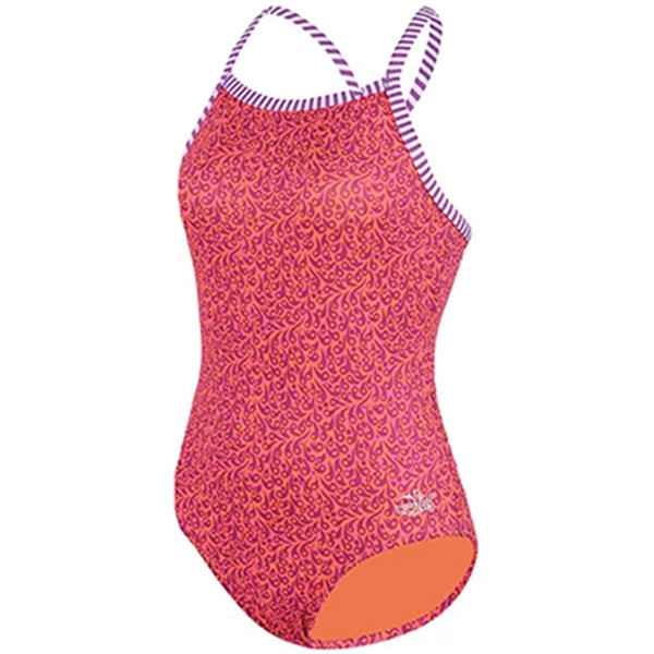 Dolfin Uglies Pom Pom Pink One Piece Swimsuit Aqua Swim Supplies