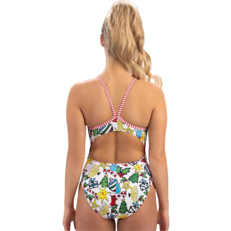 Dolfin Uglies - Holiday Cheer V-2 Back One Piece Swimsuit