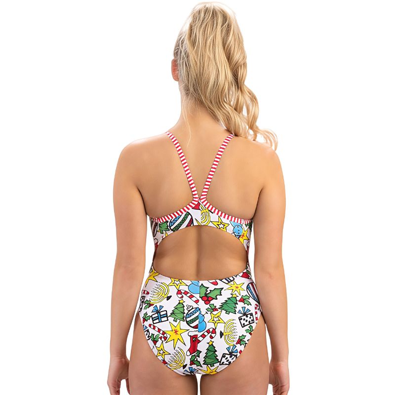 Dolfin Uglies - Holiday Cheer V-2 Back One Piece Swimsuit