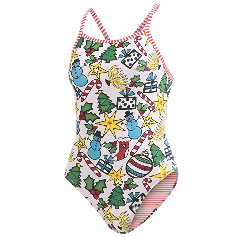 Dolfin Uglies - Holiday Cheer V-2 Back One Piece Swimsuit