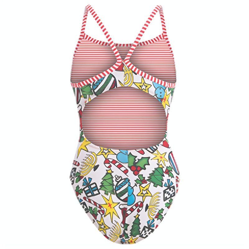Dolfin Uglies - Holiday Cheer V-2 Back One Piece Swimsuit