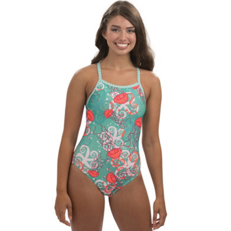 Dolfin Uglies Women's V-2 Back One Piece Swimsuit at