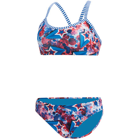 Dolfin Uglies - Liberty Two-Piece Workout Bikini Set (Red/White/Blue)
