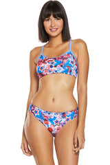 Dolfin Uglies - Liberty Two-Piece Workout Bikini Set (Red/White/Blue)