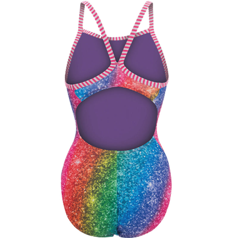 Dolfin Uglies - Over the Rainbow V-2 Back One Piece Swimsuit
