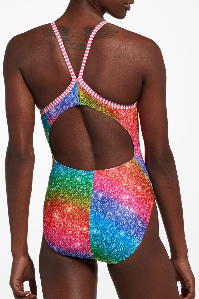 Dolfin Uglies - Over the Rainbow V-2 Back One Piece Swimsuit