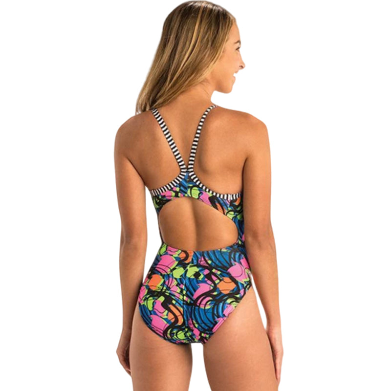 Dolfin Uglies - Party Gras V-2 Back One Piece Swimsuit