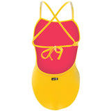 Dolfin Uglies - Revibe Canary Solid Tie Back One Piece Swimsuit