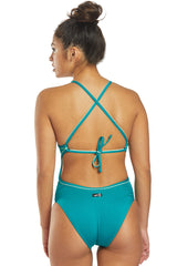 Dolfin Uglies - Revibe Jade Solid Tie Back One Piece Swimsuit