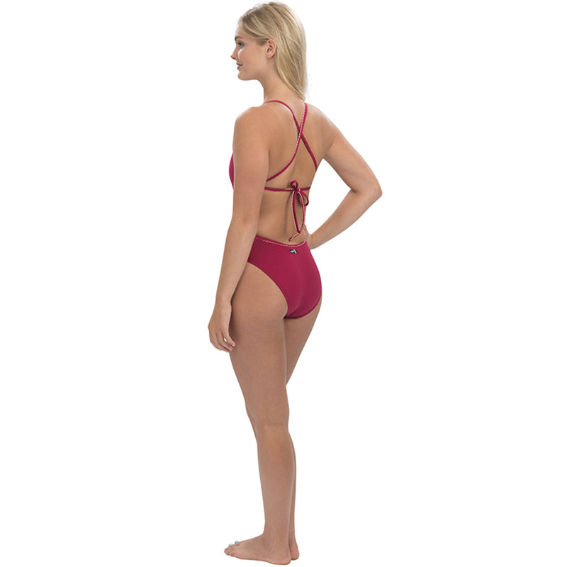 Dolfin Uglies - Revibe Sangria Tie Back One-Piece Swimsuit