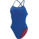 Dolfin Uglies - Revibe Blue Solid Tie Back One Piece Swimsuit