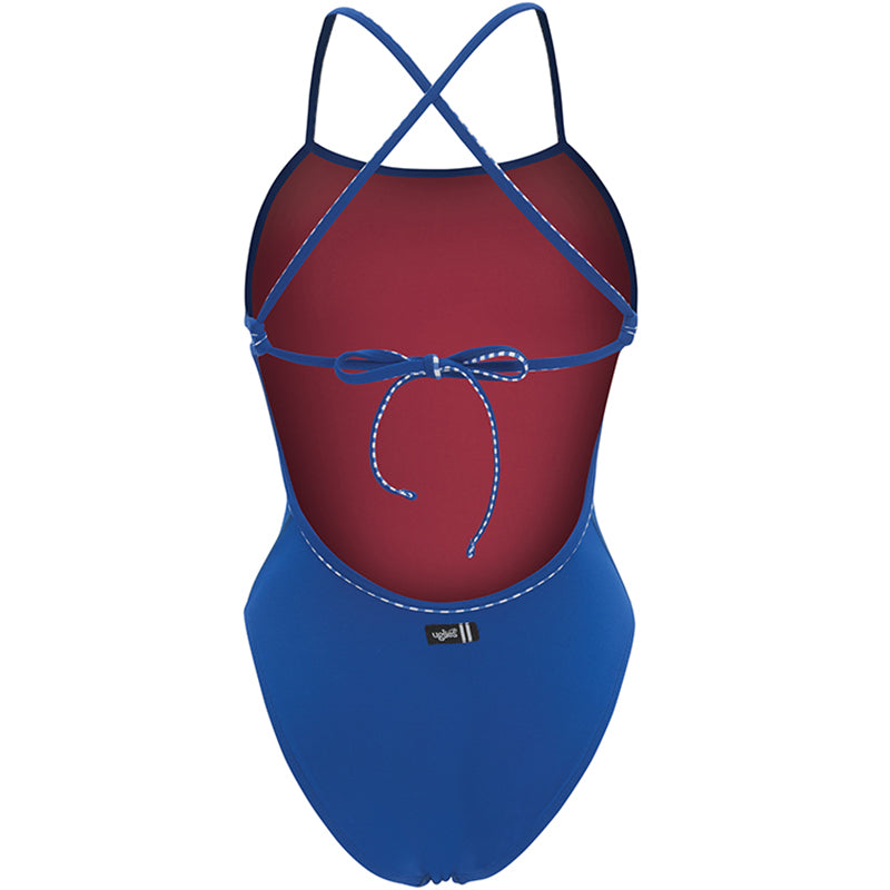 Dolfin Uglies - Revibe Blue Solid Tie Back One Piece Swimsuit
