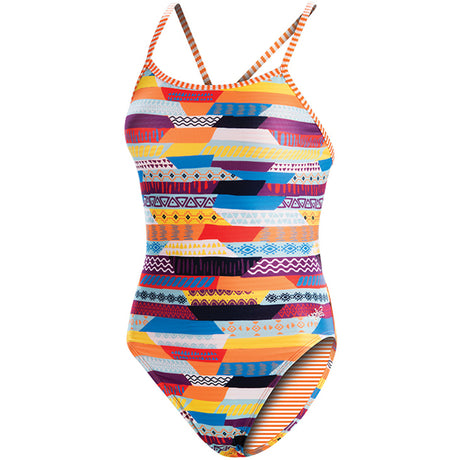 Dolfin Uglies - Stripe Life Double Strap Back One Piece Swimsuit