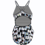 Dolfin Uglies - Alpaca Party V-2 Back One Piece Swimsuit