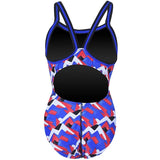 Dolfin - XtraSleek Eco Denali DBX Back Swimsuit - Red/White/Blue