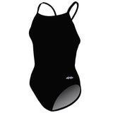 Dolfin - XtraSleek Team Solid Black V-2 Back One Piece Swimsuit