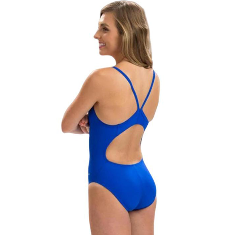Dolfin - XtraSleek Team Solid Royal V-2 Back One Piece Swimsuit
