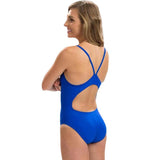 Dolfin - XtraSleek Team Solid Royal V-2 Back One Piece Swimsuit