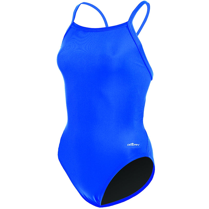 Dolfin - XtraSleek Team Solid Royal V-2 Back One Piece Swimsuit