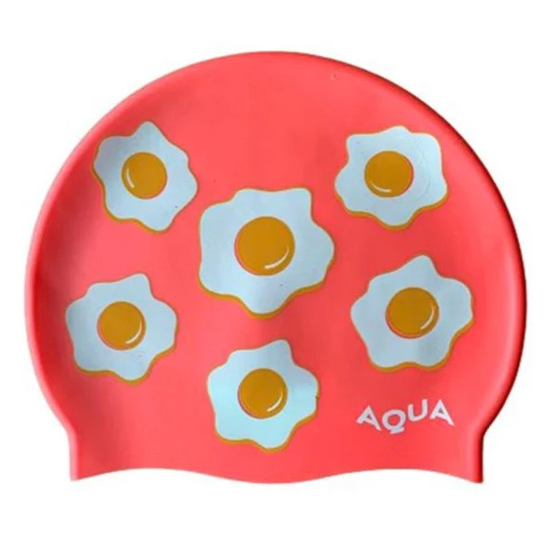 Egg Head - Coral Silicone Swim Hat