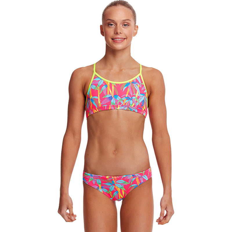 Funkita Women's Kris Kringle Crop Top Two Piece Swimwear 