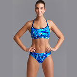 Funkita - Bashed Blue - Ladies Sports Brief