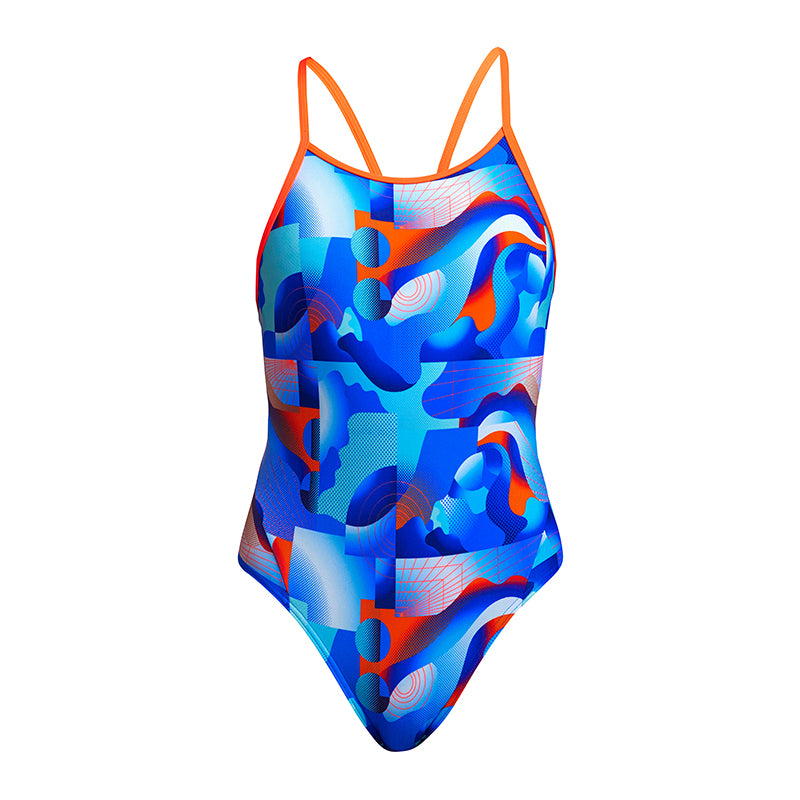 Funkita - Battle Blue - Girls Diamond Back One Piece