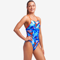 Funkita - Battle Blue - Girls Diamond Back One Piece