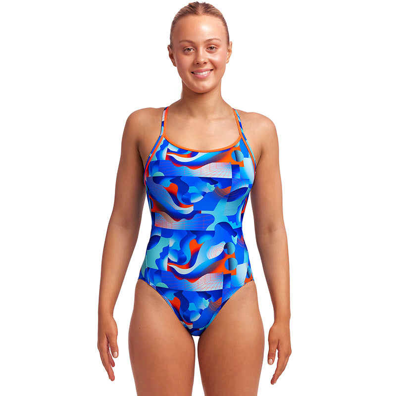 Funkita - Battle Blue - Ladies Diamond Back One Piece