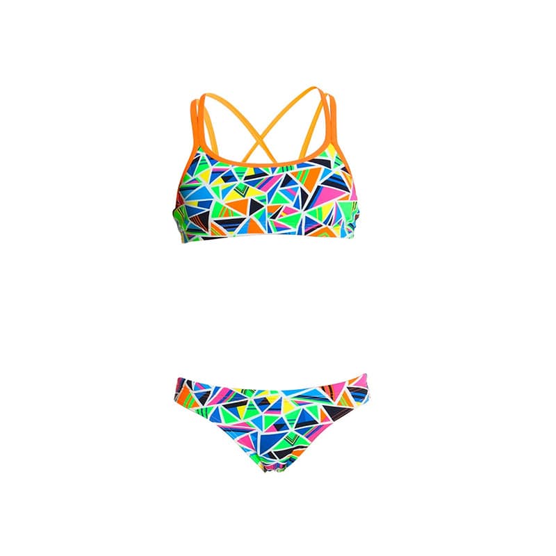 Funkita - Crazy Cracks - Girls Criss Cross Two Piece