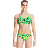 Funkita - Fluro Fracture - Girls Racerback Two Piece