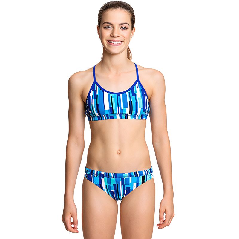 Funkita - Hail Storm - Girls Racerback Two Piece