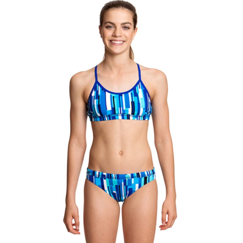 Funkita - Hail Storm - Girls Racerback Two Piece