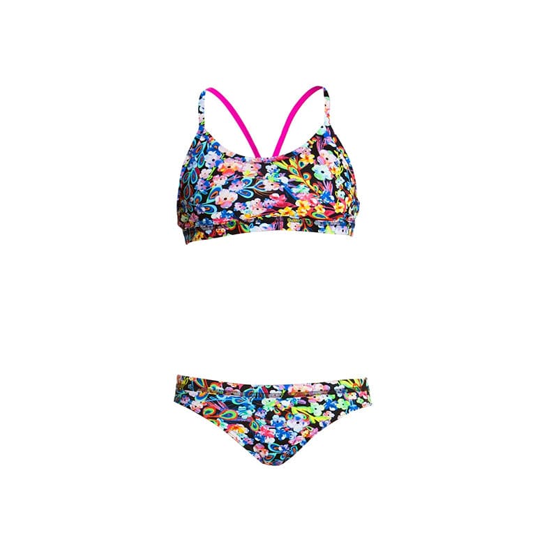 Funkita - Painted Petals - Girls Racerback Two Piece