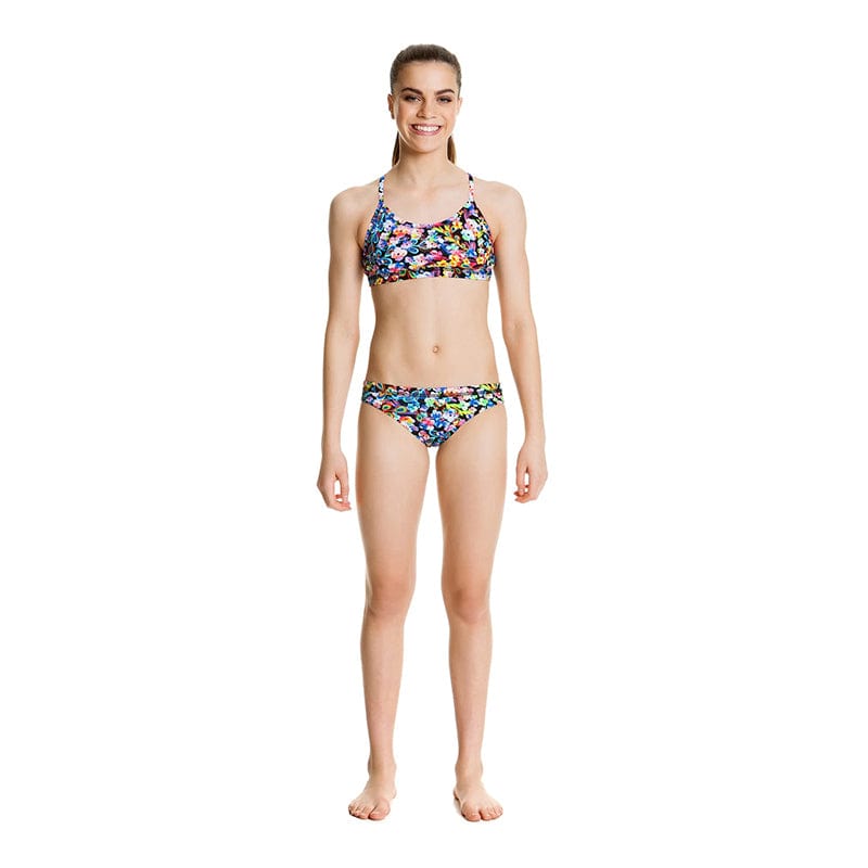 Funkita - Painted Petals - Girls Racerback Two Piece