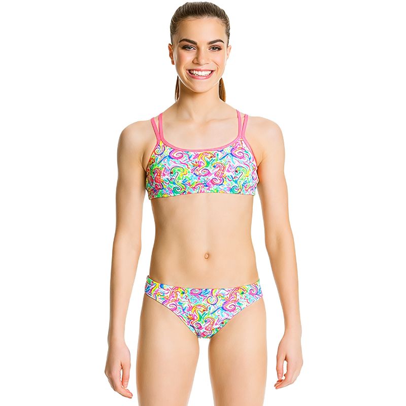 Funkita - Sea Queens - Girls Criss Cross Two Piece