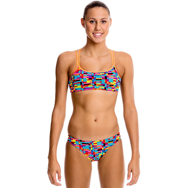 Funkita - Stacked Up - Girls Criss Cross Two Piece