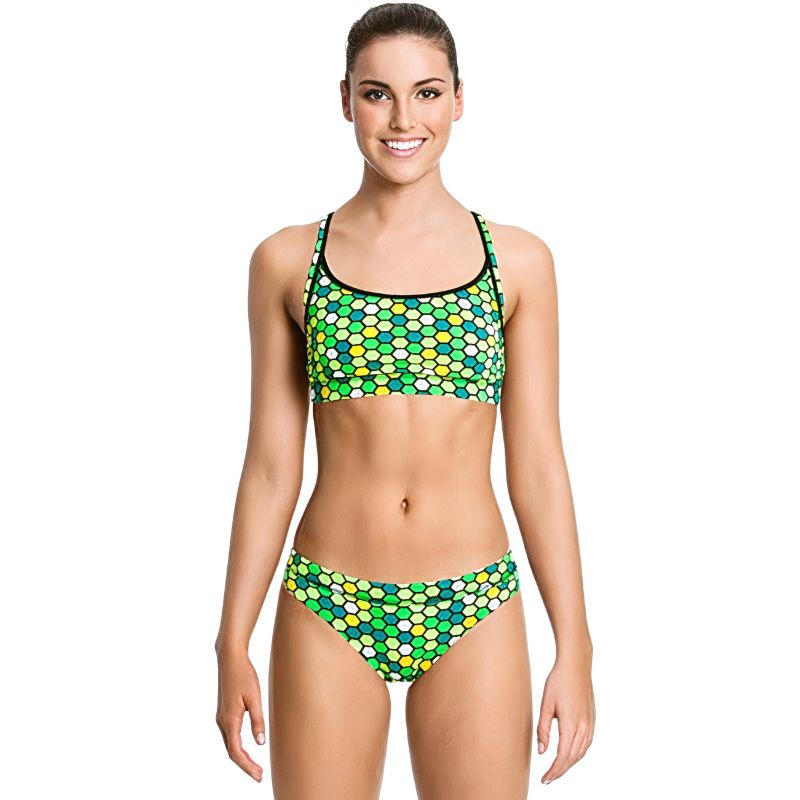 Funkita - Golden Honeycomb - Ladies Sports brief