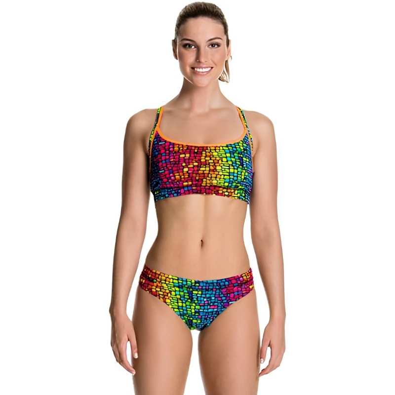 Funkita - Mosaic Magic - Ladies Bikini Sports Briefs