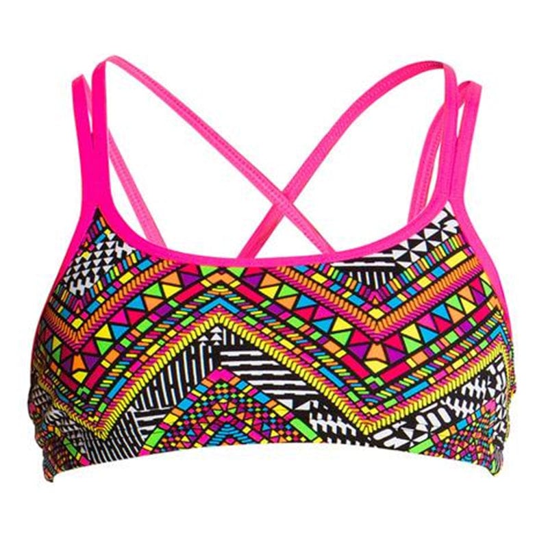Funkita - Wild Fire - Ladies Bikini Criss Cross Top