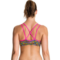 Funkita - Wild Fire - Ladies Bikini Criss Cross Top