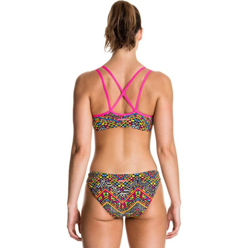 Funkita - Wild Fire - Ladies Bikini Criss Cross Top