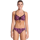 Funkita - Pink Flutterby - Ladies Tie Detail Brief - Aqua Swim Supplies