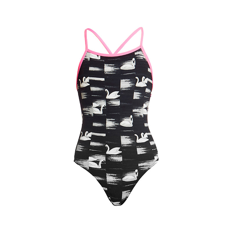 Funkita - Black Swan - Girls Tie Me Tight One Piece