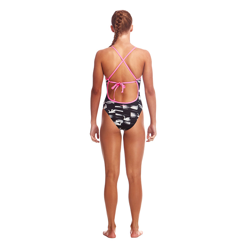 Funkita - Black Swan - Girls Tie Me Tight One Piece