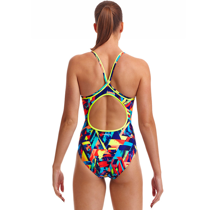 Funkita - Blocked Bars - Ladies Diamond Back One Piece